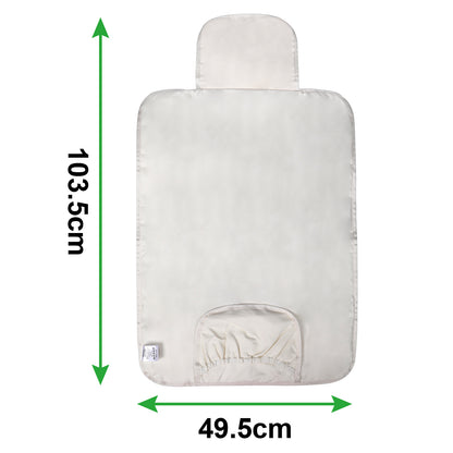 Florence diaper bag 17L cream - shoulder bag, changing bag - hard-wearing - incl. cool bag, changing mat and stroller hooks - nylon
