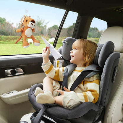 Brisby Luiertas Original - Lichtgrijs- Kinderrugzak - 1.5L kinderlunchtas Leeuw