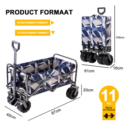 Packaway Bolderkar XL 80kg abstract pastel - opvouwbaar - heavy duty - wasbaar