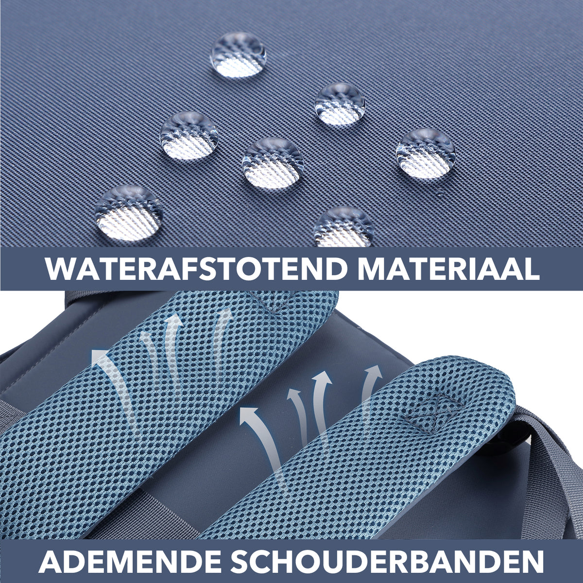 Brisby Premium Luiertas – Uitgebreide en Functionele Verzorgingstas – met buggymontage – Anti Diefstal Vakken - Reistrolley Sleeve - Inclusief verschoonmatje t.w.v.15,99 euro en speenhouder - Levenslange Garantie - Nordic Blue