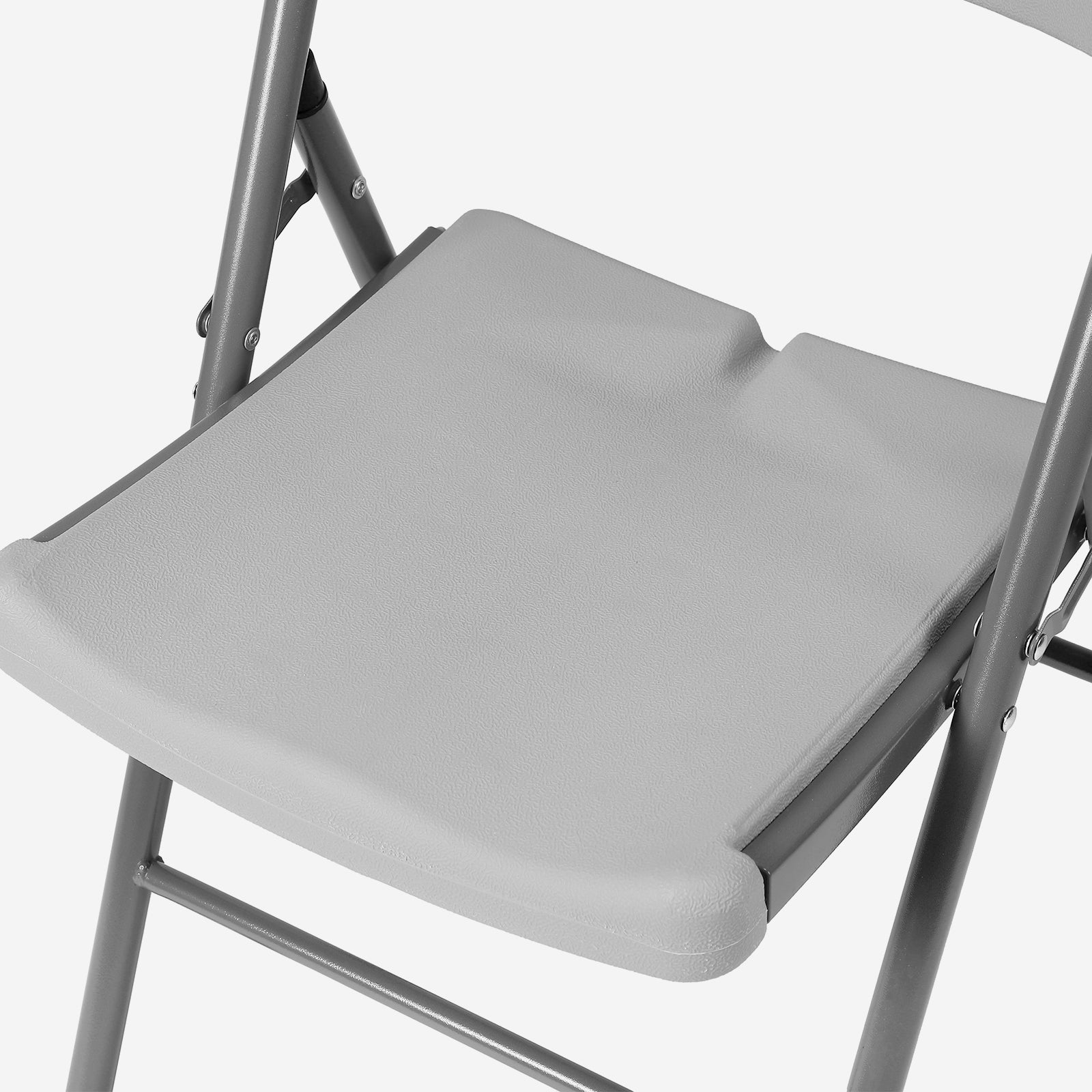 Bardi 4-delige Klapstoelen set stevig grijs - 200 kg draagvermogen