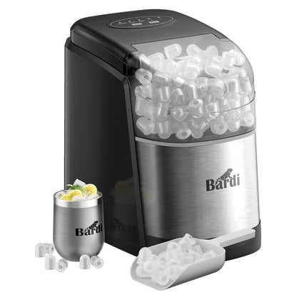 Bardi IJsblokjesmachine set 1,6L RVS - incl. 3 thermoscups jungle en ijsschep