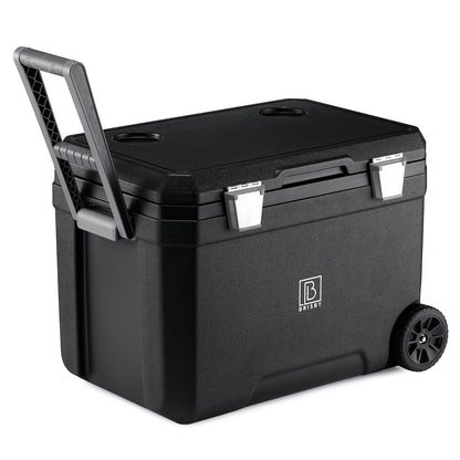 Cool box 45L black - 3 days insulation - 4 cooling elements - temperature-safe closure