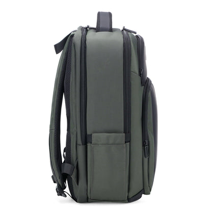 Brisby Rugzak Pro 1 – Laptoprugzak tot 15,7 inch voor Werk, School en Reizen – Waterafstotend – Met Tabletvak, Antidiefstalvak en Trolleysleeve - Groen