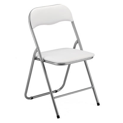 Bardi 2-delige Klapstoelen set PVC wit - 100 kg draagvermogen