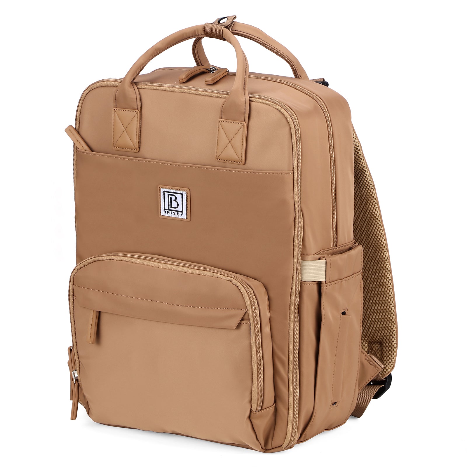 Brisby slijtvaste Luiertas – verzorgingstas – met buggymontage - True Terracotta