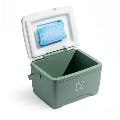Brisby Koelbox 8L groen - tot 40 uur isolatie - incl. 2 koelelementen - temperatuur veilige sluiting