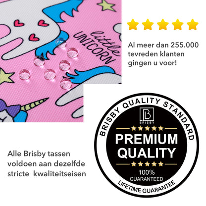 Brisby Koeltas & Lunchtas 2,5 Liter voor Kinderen - Inclusief Koelelement & Naamkaartje - Eenhoorn - Unicorn