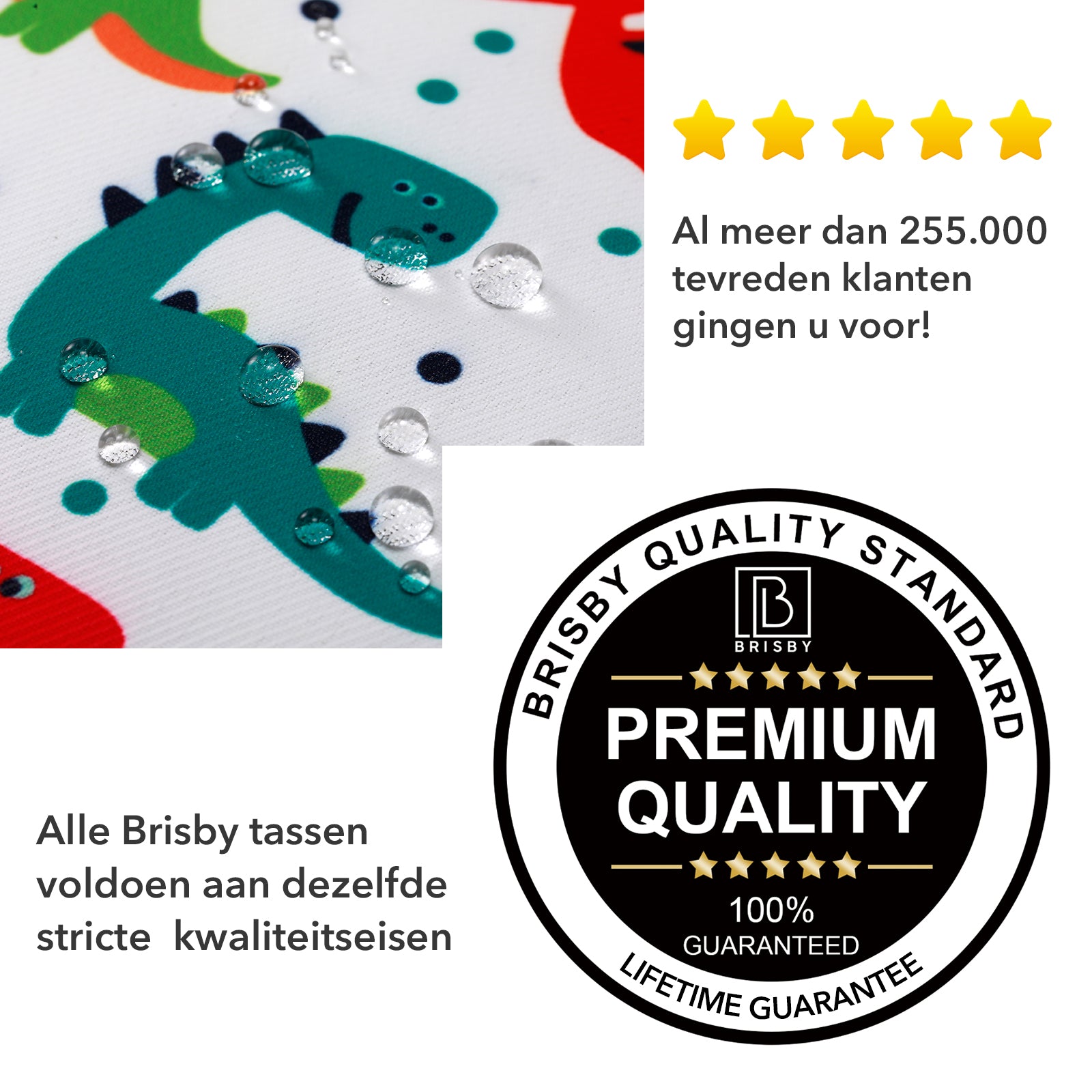 Brisby Koeltas & Lunchtas 2,5 Liter voor Kinderen - Inclusief Koelelement & Naamkaartje - Dino