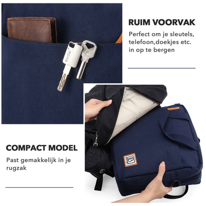 Brisby Koeltas Lunchtas 7L - Inclusief 2 Koelelementen & Schouderband - Blauw