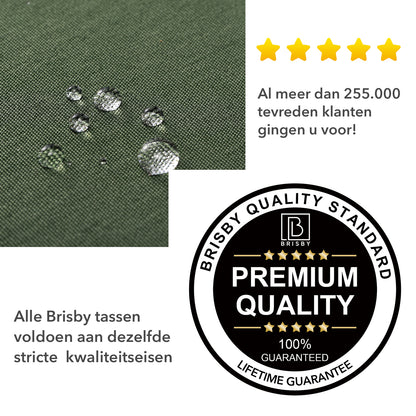 Brisby Koeltas & Lunchtas 2,5 Liter voor Kinderen - Inclusief Koelelement & Naamkaartje - Eenhoorn - Groen