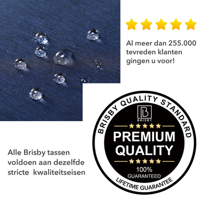 Brisby Koeltas & Lunchtas 2,5 Liter voor Kinderen - Inclusief Koelelement & Naamkaartje - Blauw