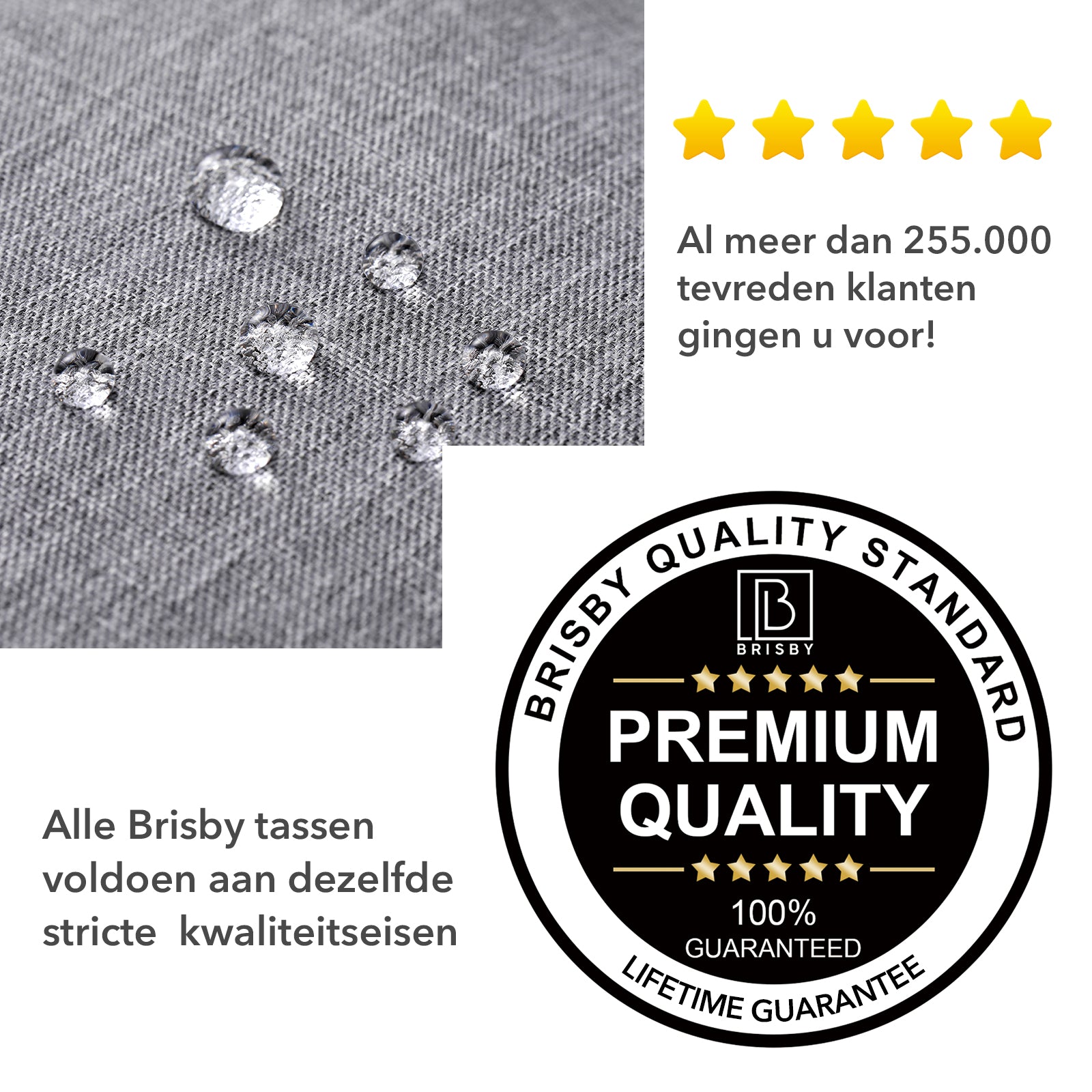 Brisby Koeltas & Lunchtas 2,5 Liter voor Kinderen - Inclusief Koelelement & Naamkaartje - Lichtgrijs