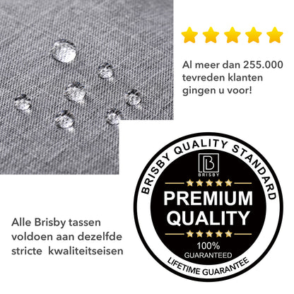 Brisby Koeltas & Lunchtas 2,5 Liter voor Kinderen - Inclusief Koelelement & Naamkaartje - Lichtgrijs