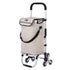 Packaway Boodschappentrolley met 6 Wielen voor Trappen - 40L - Boodschappenwagen - Steekwagen Functie - Champagne
