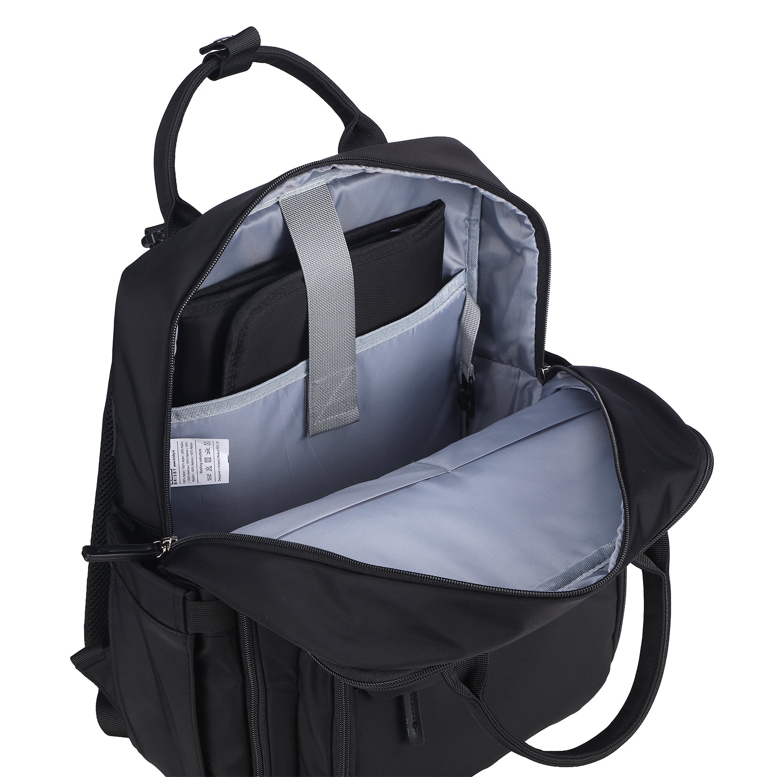 Brisby slijtvaste Luiertas – verzorgingstas – met buggymontage - Signature Black