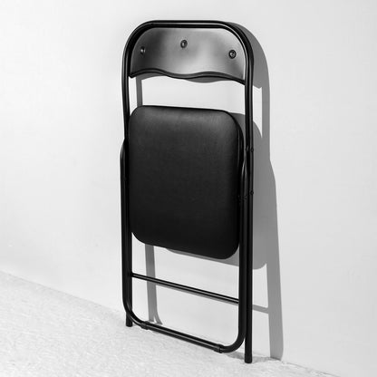 Bardi 2-delige Klapstoelen set PVC zwart - 100 kg draagvermogen