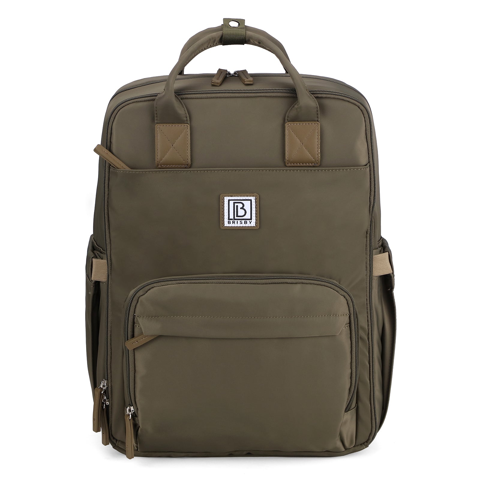Brisby slijtvaste Luiertas – verzorgingstas – met buggymontage - Olive Green