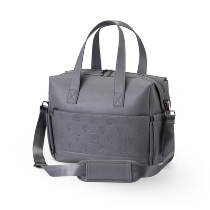 Venezia weekend bag grey - shoulder bag - travel bag - hand luggage - hard-wearing - incl. hanging hooks - PU leather
