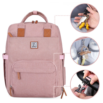 Brisby Luiertas original roze - incl. buggymontage en verschoningsmat