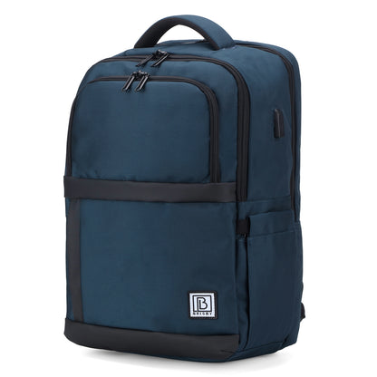 Brisby Rugzak Pro 2 – Laptoprugzak tot 15,7 inch voor Werk, School en Reizen – Waterafstotend – Met Tabletvak, Antidiefstalvak en Trolleysleeve – Blauw