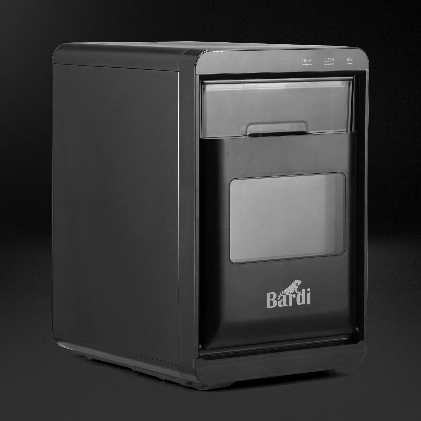 Bardi IJsblokjesmachine 1,8L crushed ice zwart - 20 kg ijs per 24 uur - incl. thermosbeker