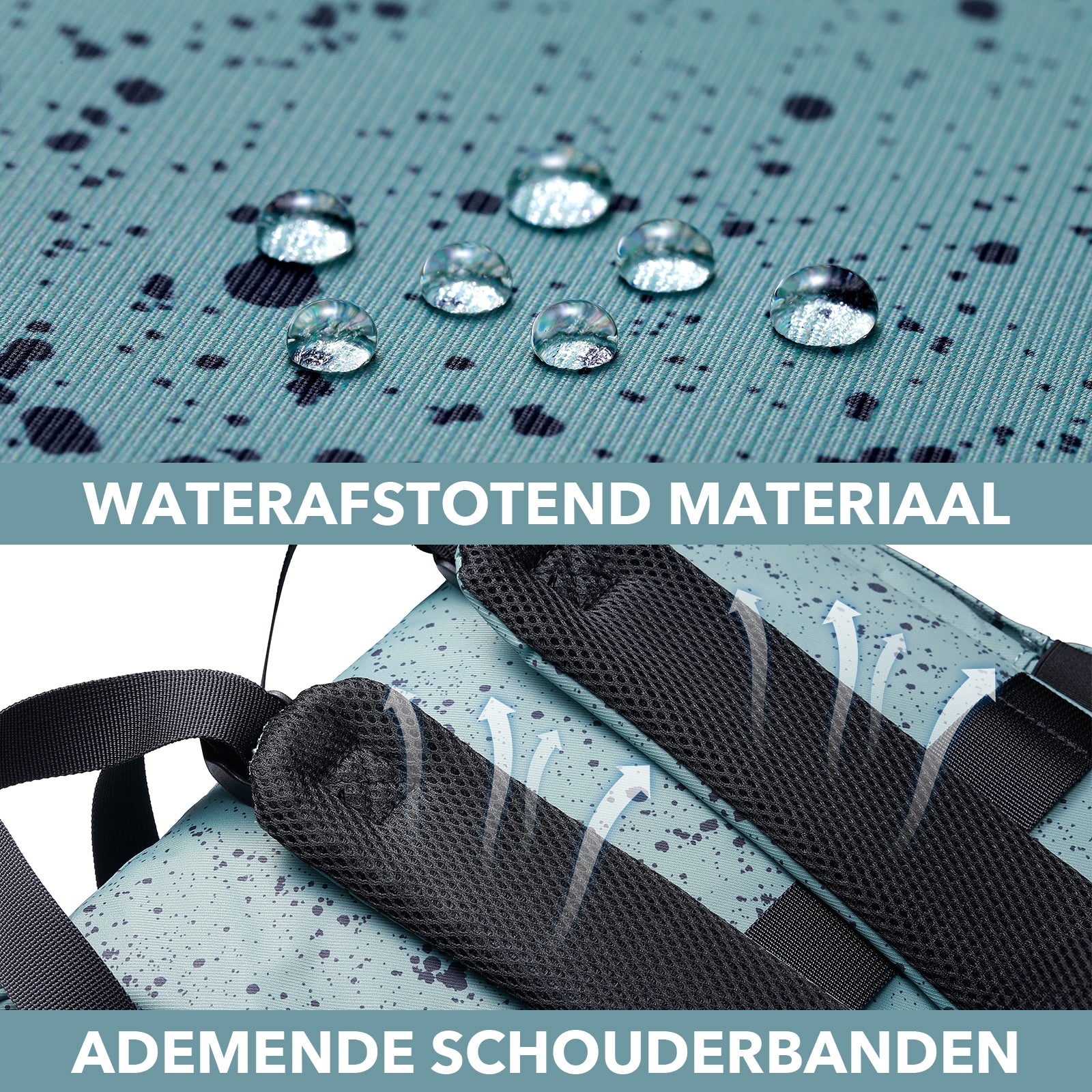 Brisby Luiertas stayopen green dots - incl. buggymontage en verschoonmat
