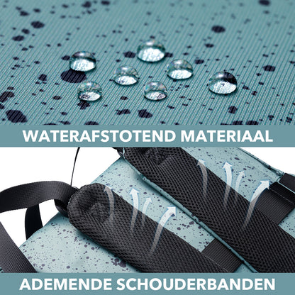 Brisby Luiertas stayopen green dots - incl. buggymontage en verschoonmat