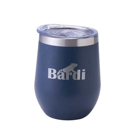 Bardi Thermosbekers 0,3L RVS blauw set -  incl. deksels - dubbelwandig