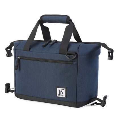 Koeltas 12L blauw - Lunchtas - 4-laags geïsoleerd - extra ruimte uitvouwbaar - 2 gratis koelelementen - incl. schouderriem