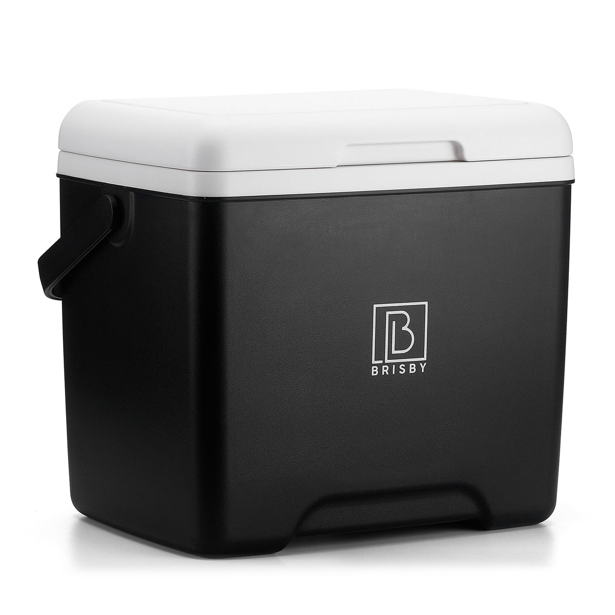 Brisby Koelbox - Frigobox - 13L- Zwart- Tot maximaal 40 uur isolatie - Incl. 2 dikke koelelementen van 450ml - Met koelelementen vergrendeld in deksel en Brisby 500ml Zwarte Dubbelwandige Thermosfles