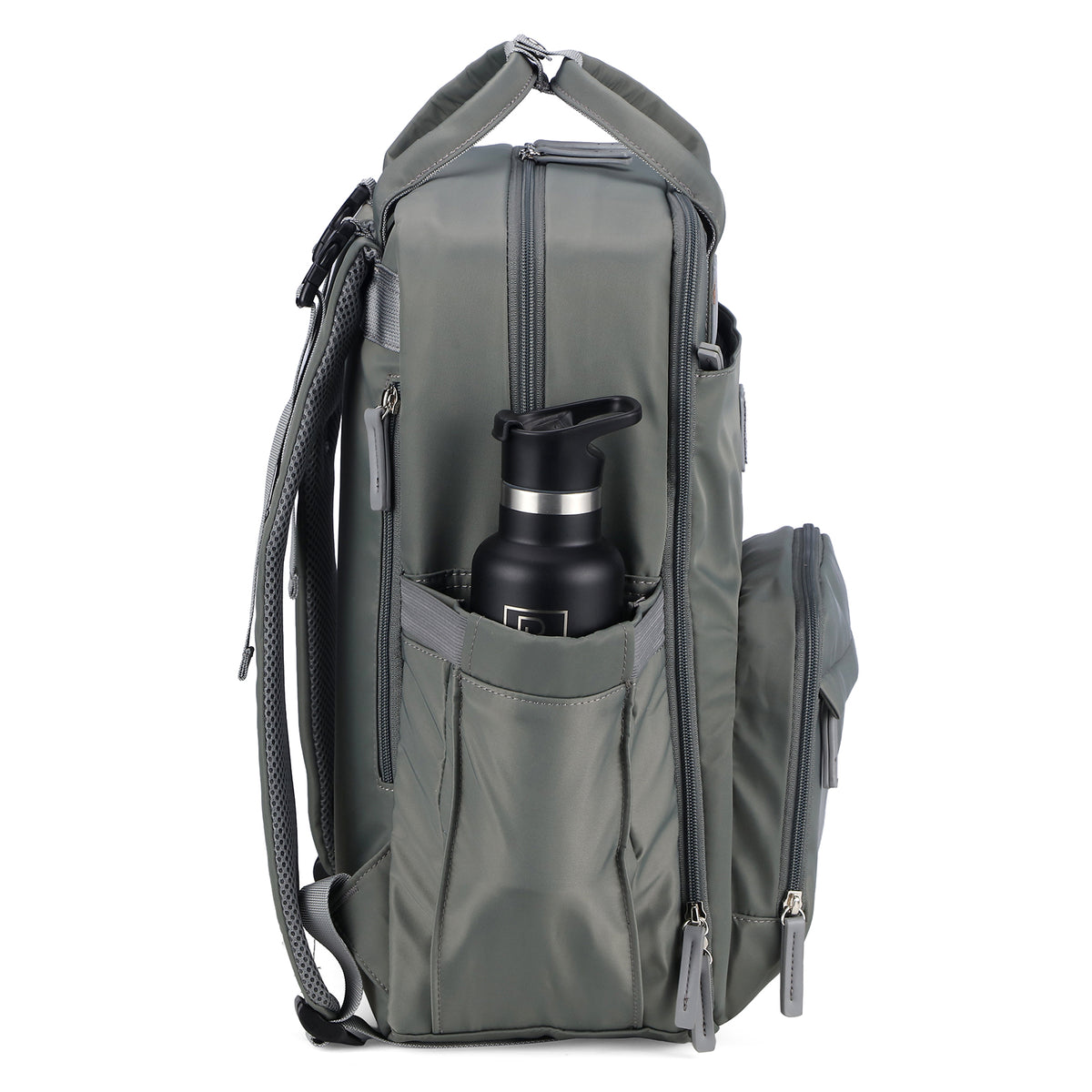 Brisby slijtvaste Luiertas – verzorgingstas – met buggymontage - Mist Green