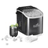 Bardi 1.2L Deluxe IJsblokjesmachine – IJsblokmaker Inclusief Luxe Thermosbeker en IJsschep – 9 Blokjes in 8 Minuten – Gunmetal Zwart