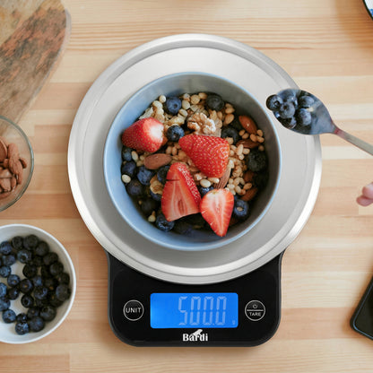 Bardi Digitale keukenweegschaal - Tarra functie - 1 g tot 10 kg - wit