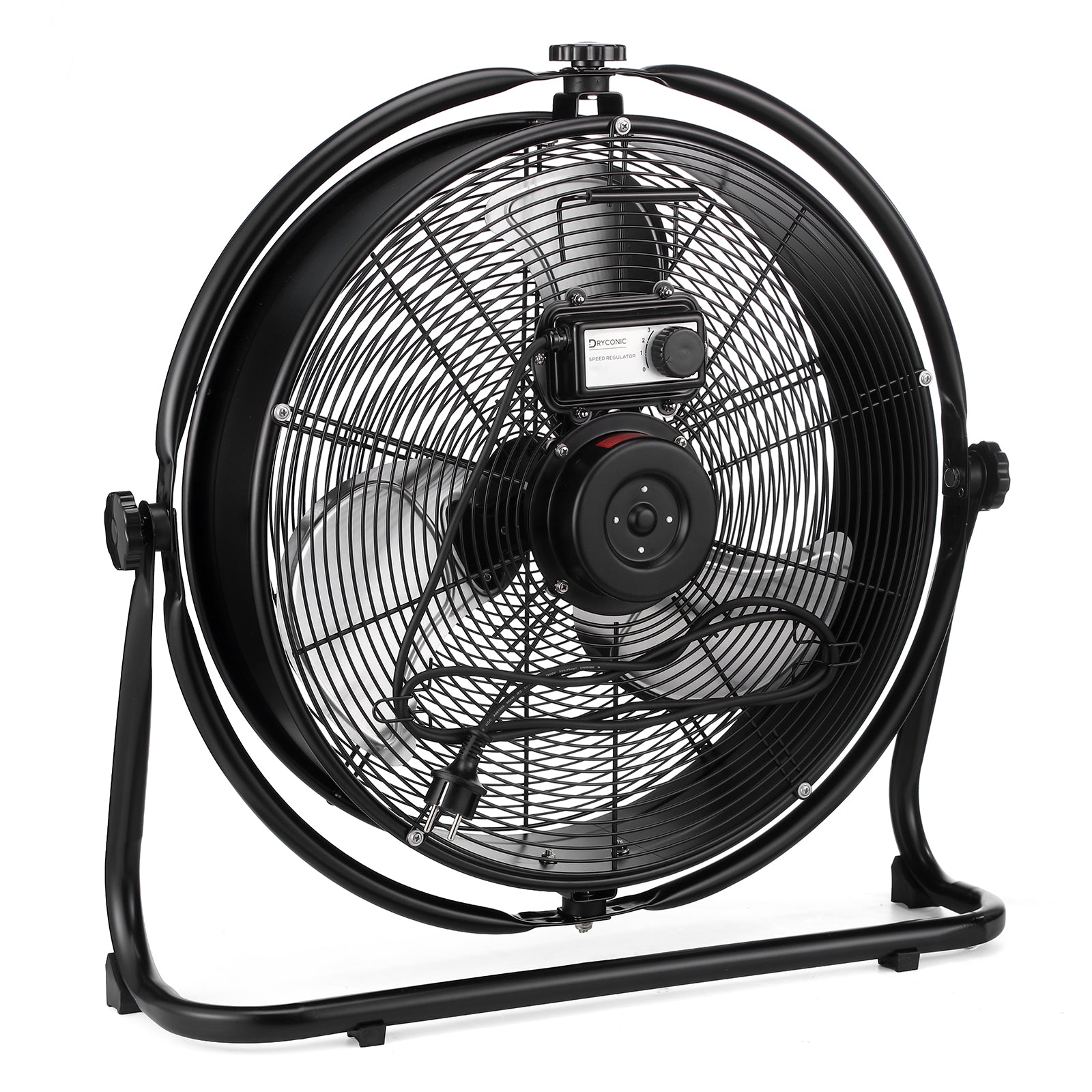 Dryconic wandventilator 500mm - Incl. wandbeugel - 3 snelheden - 360 graden draaibaar
