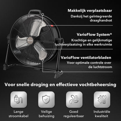 Dryconic Vario industriële ventilator 510mm - variabele snelheid tot 8000 m3/uur
