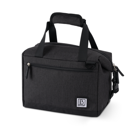 Brisby Koeltas 12L zwart - incl. 2 koelelementen, schouderband