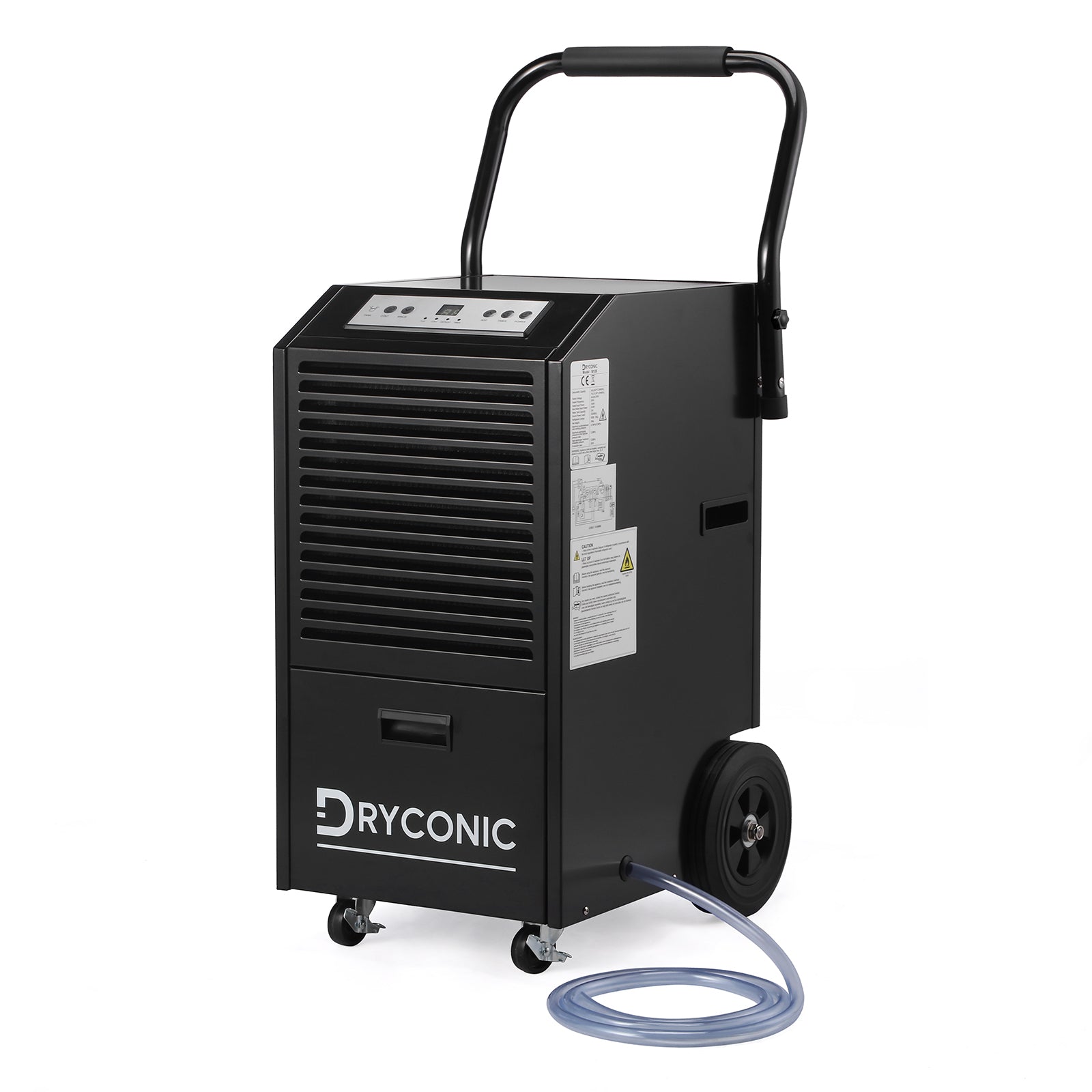 Dryconic Bouwdroger 70L - professioneel - 5,5L watertank - ContinuousDrain - Auto-Defrost - JobSite metaal