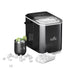 Bardi 1.3L Deluxe IJsblokjesmachine Square – IJsblokmaker Inclusief Luxe Thermosbeker en IJsschep – 9 Blokjes in 8 Minuten – RVS