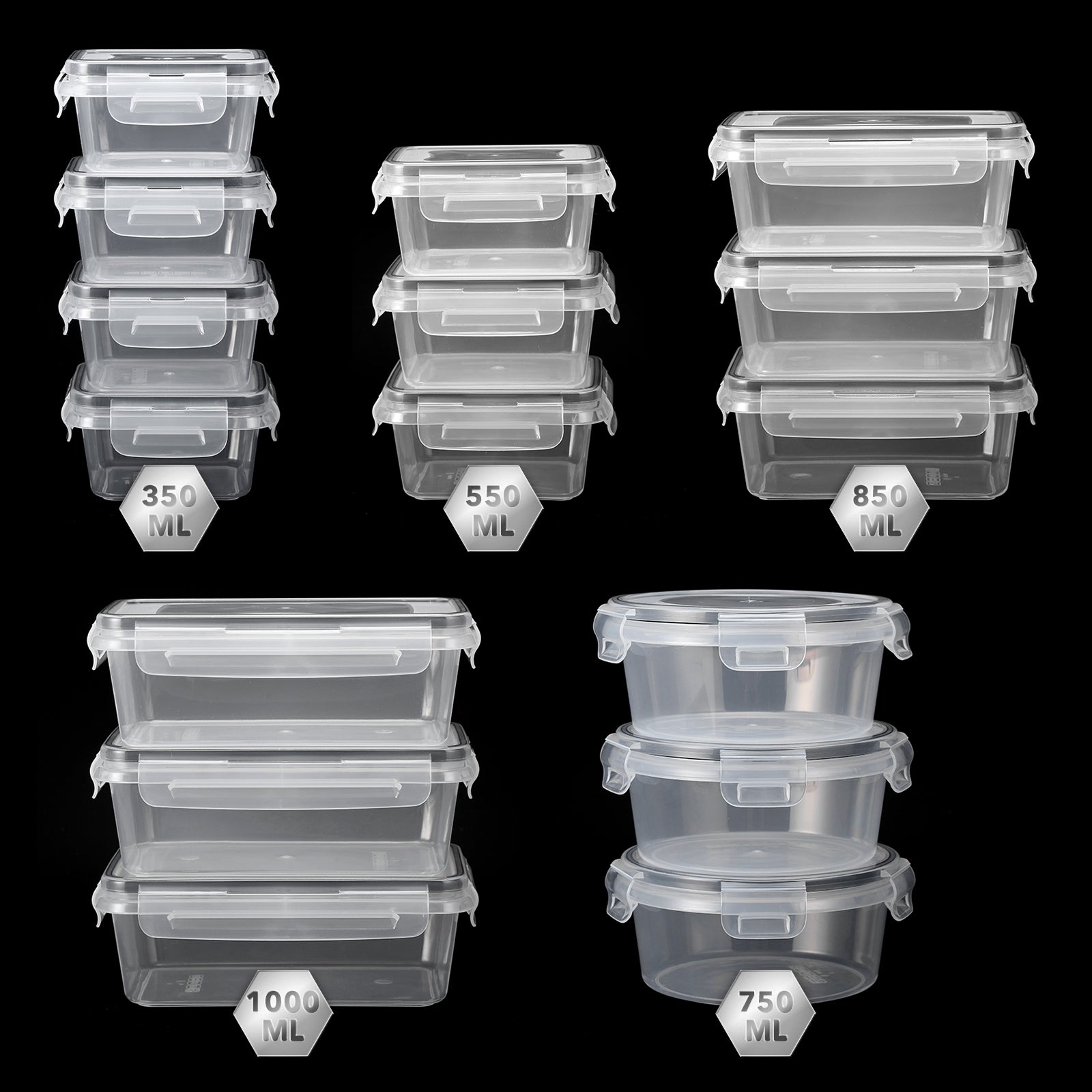 Bardi vershoudbakjes set 16 stuks - BPA vrij