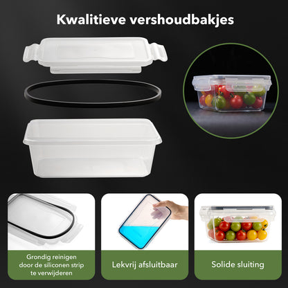 Bardi vershoudbakjes set 16 stuks - BPA vrij