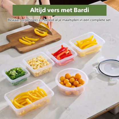 Bardi vershoudbakjes set 16 stuks - BPA vrij