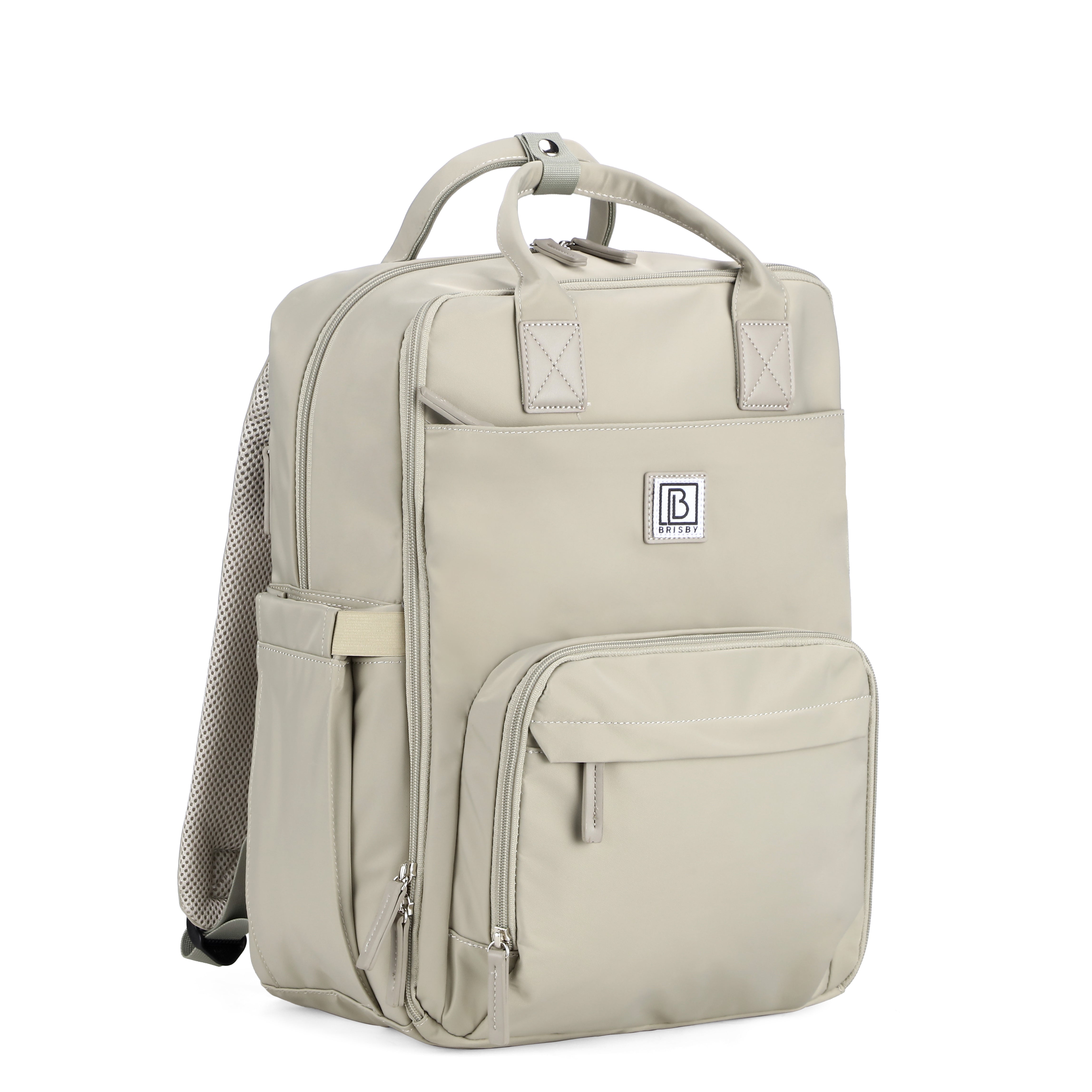 Brisby slijtvaste Luiertas – verzorgingstas – met buggymontage - BLUISHGREY