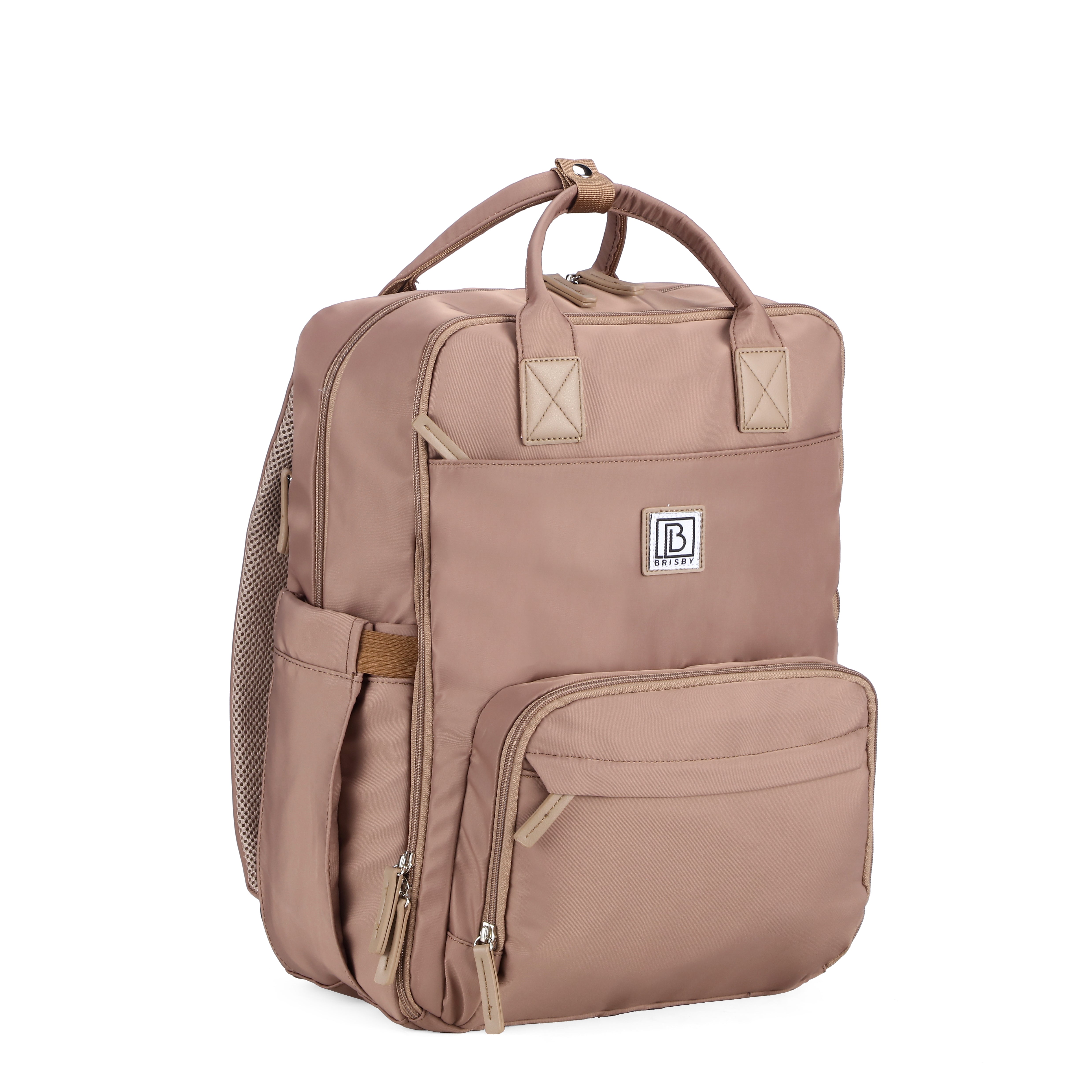Brisby slijtvaste Luiertas – verzorgingstas – met buggymontage - ROSEGOLD