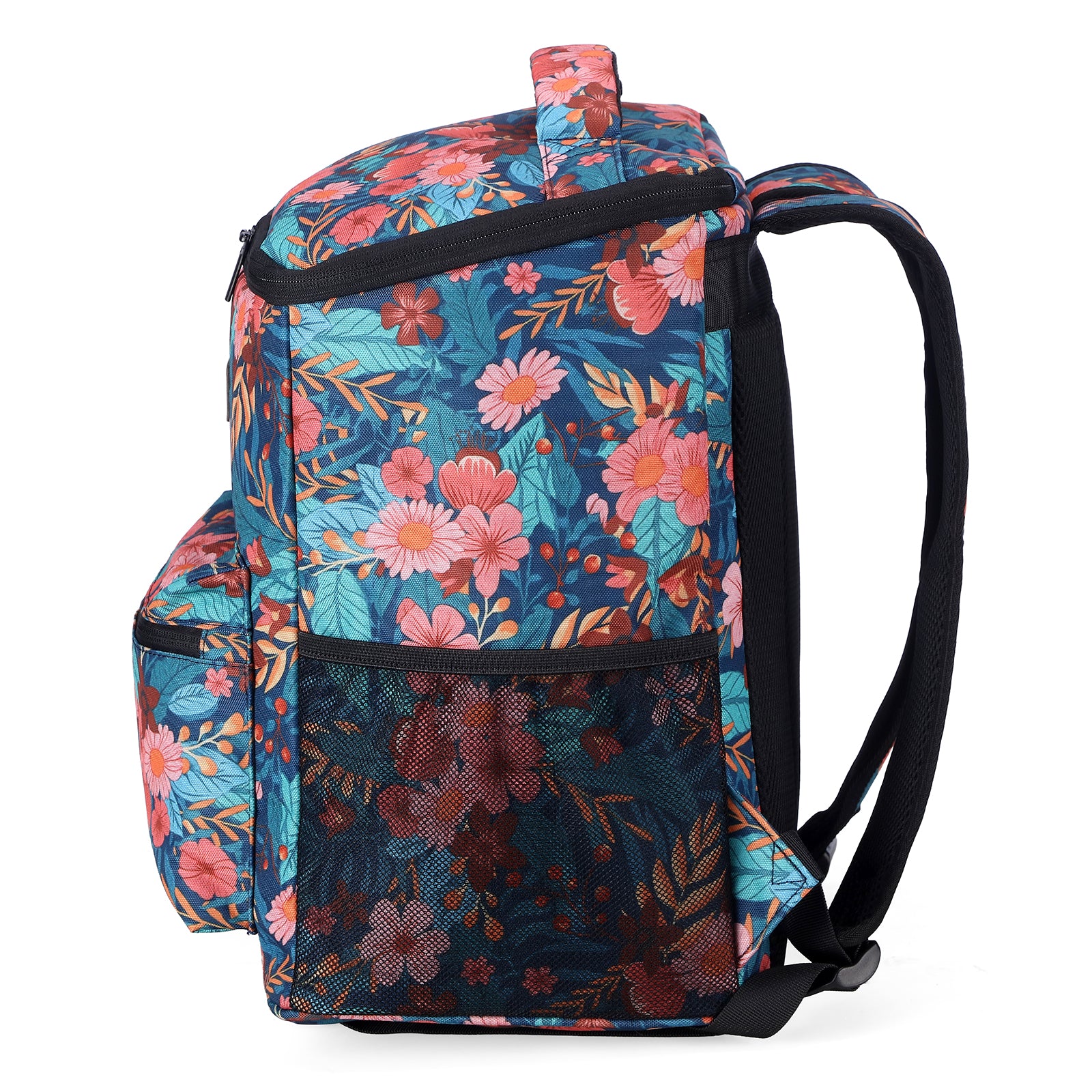 Packaway koeltas rugzak 25 liter met 2 koelelementen en flessenopener waterafstotend anti diefstal vak 4 laags isolatie Wild Garden