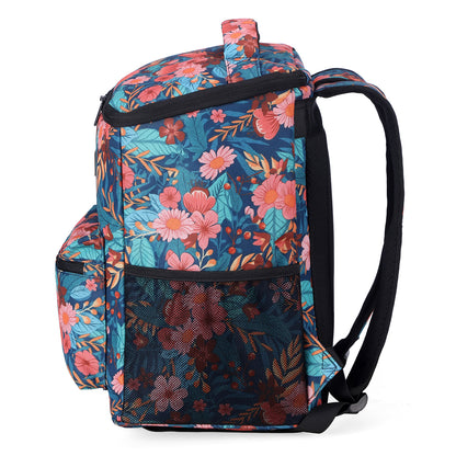 Packaway koeltas rugzak 25 liter met 2 koelelementen en flessenopener waterafstotend anti diefstal vak 4 laags isolatie Wild Garden