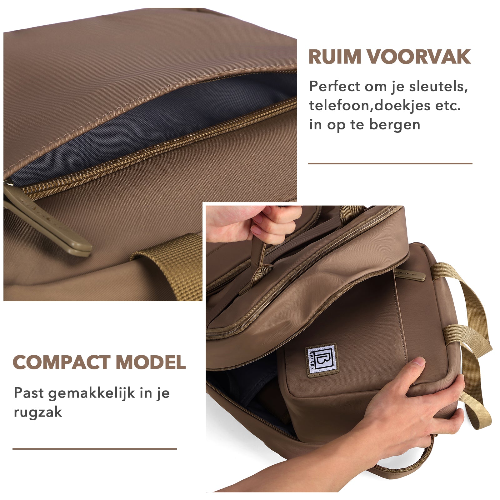 Brisby 4 laags geïsoleerde koeltas 4 liter - lunchtas en kolftas - 10 uur koel - rose gold