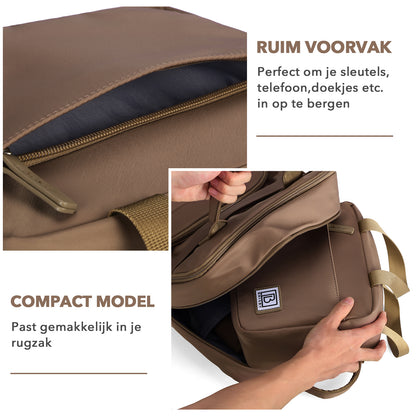 Brisby 4 laags geïsoleerde koeltas 4 liter - lunchtas en kolftas - 10 uur koel - rose gold