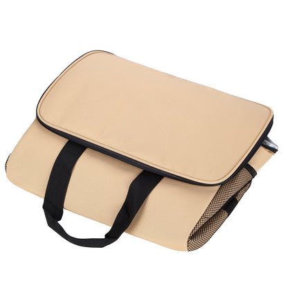 Packaway geïsoleerde lunchtas en koeltas 30 liter beige met 4 koelelementen