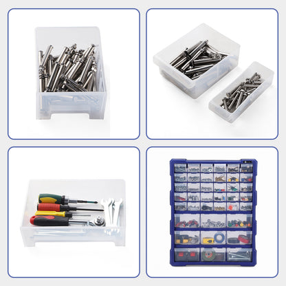 Packaway ladenkast met 39 laden, assortimentskast en opbergsysteem, blauw en zwart